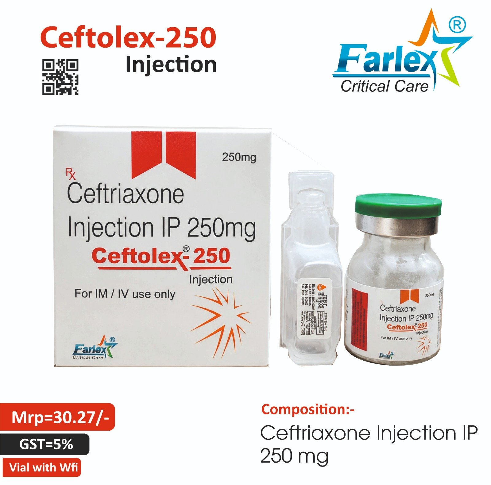 CEFTOLEX 250 Injection
