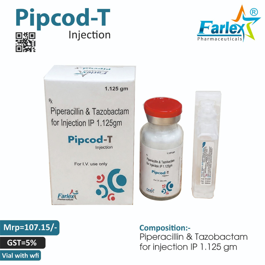 Pipcod-T 1.125 gm Injection